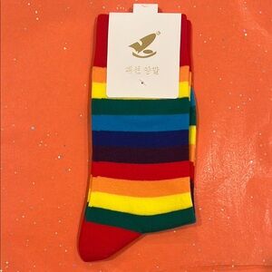 Colorful Striped Rainbow‎ Socks